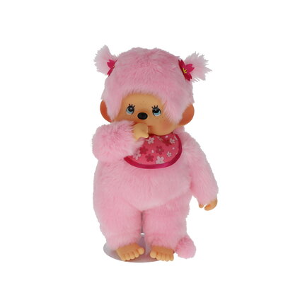 Monchhichi Mädchen Plüschtier 45 cm rosa Kirschblüten-Design